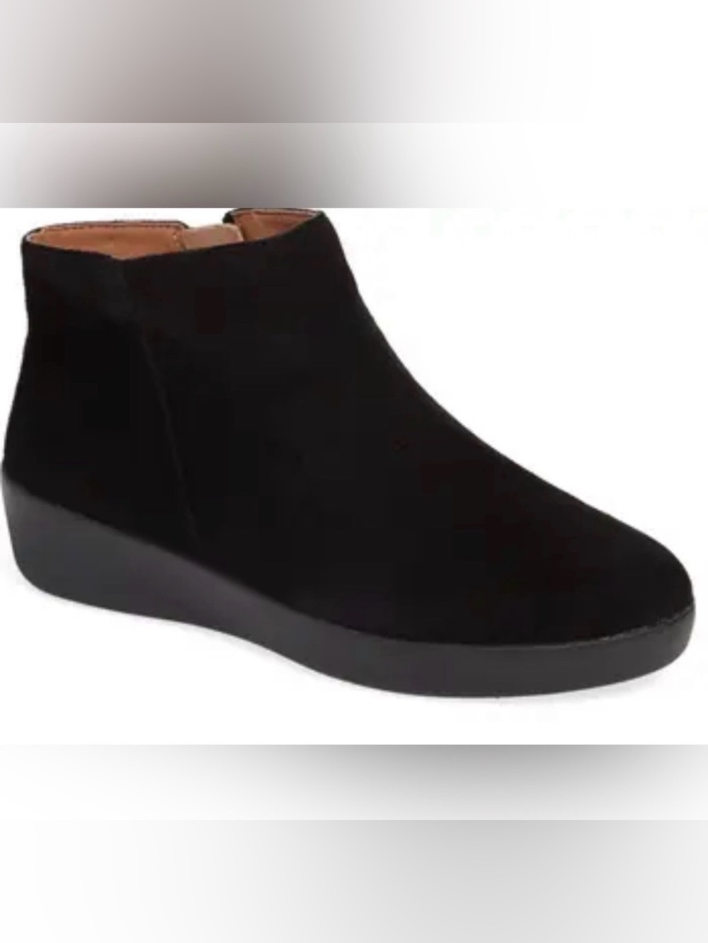 Fitflop Sumo Black Ankle Suede Comfy Booties